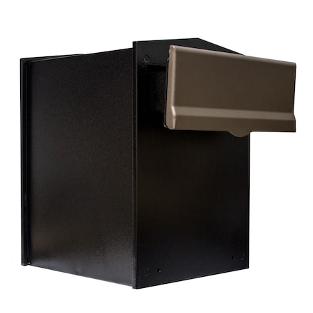 Lettasafe Collection Box w/Bronze Letter Plate and 4" to 6" Adjustable Chute LIB-BRZ-LM6-46
